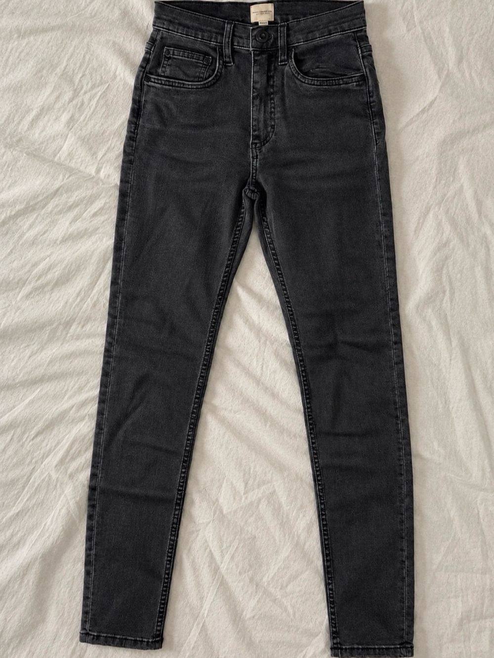 French Connection Women's Skinny Jeans in Washed Black - Picture 2 of 5